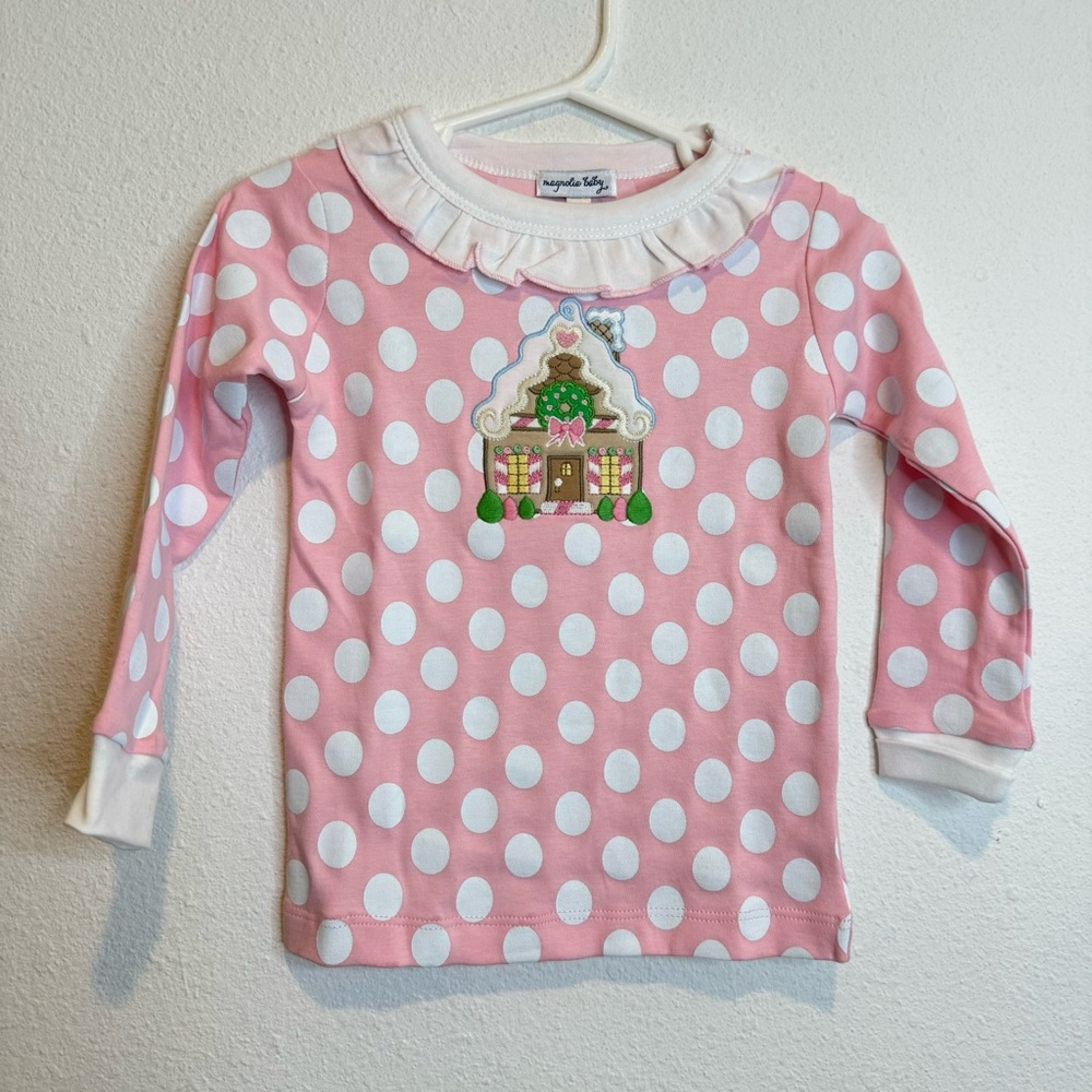 new magnolia baby christmas gingerbread top shirt